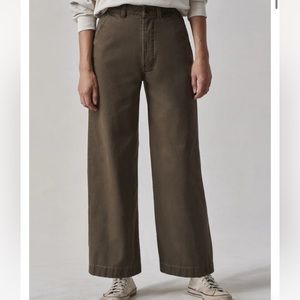 Buck Mason HIGH DESERT CANVAS WIDE LEG PANT
